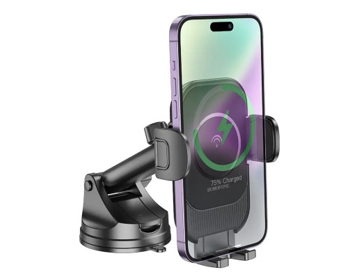Автотримач для телефона з БЗП BOROFONE BH203 Blue Charm wireless fast charging car holder(center console) (BH203) Автотримач для телефона з БЗП BOROFONE BH203 Blue Charm wireless fast charging car holder(center console) (BH203)