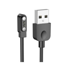 Бездротовий зарядний пристрій для смарт-годинника BOROFONE BD9 Smart sports watch charging cable White Black (6941991113994)