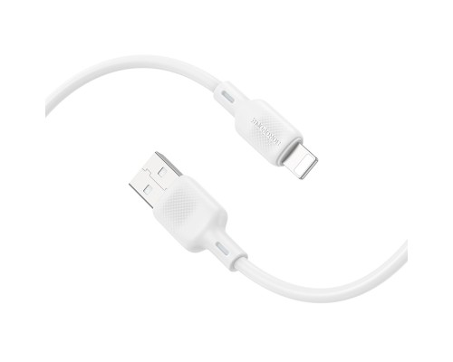 Кабель BOROFONE BX113 Lenny silicone charging data cable iP(L=1M) White (6941991115400) Кабель BOROFONE BX113 Lenny silicone charging data cable iP(L=1M) White (6941991115400)