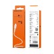 Кабель BOROFONE BX16 USB to Micro 2A, 1m, PVC, TPE connectors, White (6957531099482)