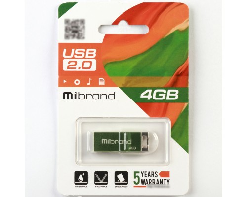 Флеш-накопичувач Mibrand USB 2.0 Chameleon 4Gb Light green (MI2.0/CH4U6LG)