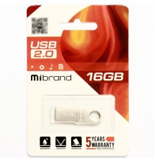 Флеш-накопичувач Mibrand USB 2.0 Puma 16Gb Silver (MI2.0/PU16U1S)