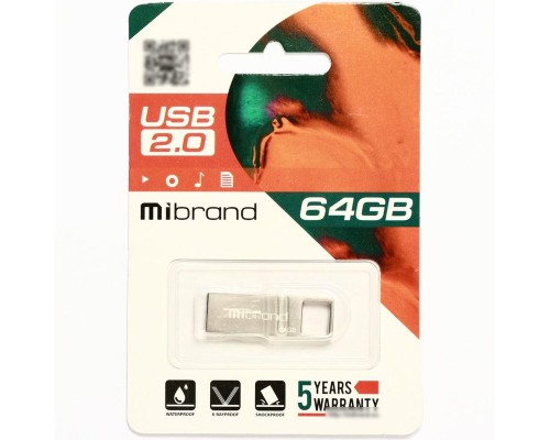 Флеш-накопичувач Mibrand USB 2.0 Shark 64Gb Silver (MI2.0/SH64U4S) Флеш-накопичувач Mibrand USB 2.0 Shark 64Gb Silver (MI2.0/SH64U4S)