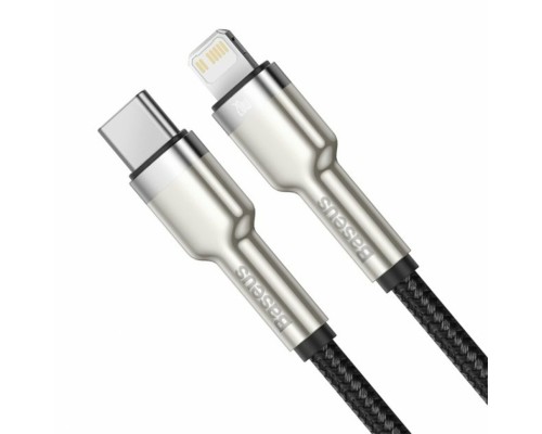 Кабель Baseus Cafule Series Metal Data Cable Type-C to iP PD 20W 2m Black (CATLJK-B01)
