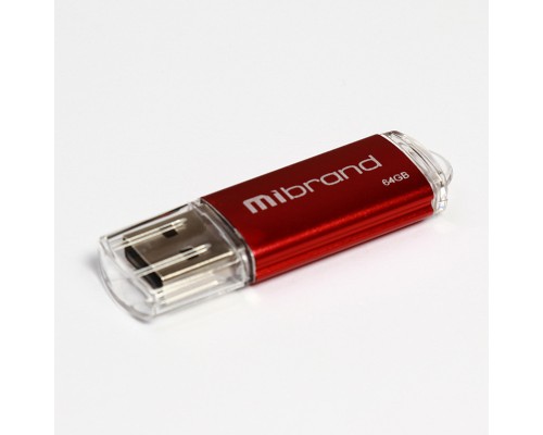 Флеш-накопичувач Mibrand USB 2.0 Cougar 64Gb Red (MI2.0/CU64P1R) Флеш-накопичувач Mibrand USB 2.0 Cougar 64Gb Red (MI2.0/CU64P1R)