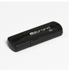 Флеш-накопичувач Mibrand USB 2.0 Grizzly 8Gb Black (MI2.0/GR8P3B)