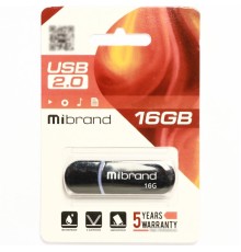 Флеш-накопичувач Mibrand USB 2.0 Panther 16Gb Black (MI2.0/PA16P2B)