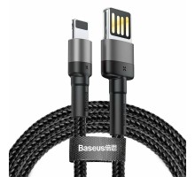 Кабель Baseus Cafule Cable（Special Edition）USB For iP 2m Grey+Black (CALKLF-HG1)