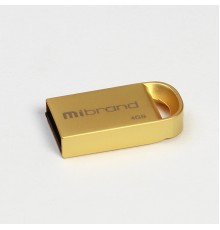 Флеш-накопичувач Mibrand USB 2.0 Lynx 4Gb Gold (MI2.0/LY4M2G)