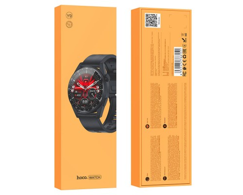 Смарт-годинник HOCO Y9 Smart sports watch(Call Version) Black (6931474766144) Смарт-годинник HOCO Y9 Smart sports watch(Call Version) Black (6931474766144)