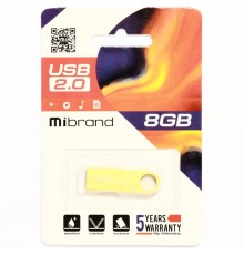 Флеш-накопичувач Mibrand USB 2.0 Puma 8Gb Gold (MI2.0/PU8U1G)