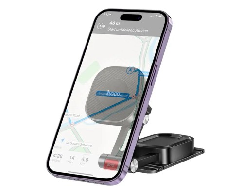 Тримач для мобільного HOCO H4 Mike magnetic car mount(center console) Black (6931474791559) Тримач для мобільного HOCO H4 Mike magnetic car mount(center console) Black (6931474791559)