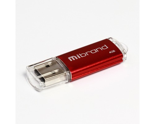 Флеш-накопичувач Mibrand USB 2.0 Cougar 4Gb Red (MI2.0/CU4P1R) Флеш-накопичувач Mibrand USB 2.0 Cougar 4Gb Red (MI2.0/CU4P1R)