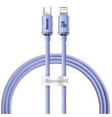 Кабель Baseus Crystal Shine Series Fast Charging Data Cable Type-C to iP 20W 1.2m Purple (CAJY000205)