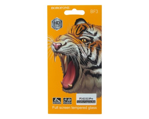 Захисне скло BOROFONE BF3  Full screen screen printing tem list IP 14 (BF3-14)