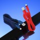 Кабель HOCO X59 USB to iP 2.4A, 1m, nylon, TPE connectors, Red (6931474744876)