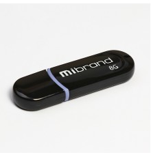 Флеш-накопичувач Mibrand USB 2.0 Panther 8Gb Black (MI2.0/PA8P2B)