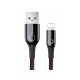 Кабель Baseus C-shaped Light Intelligent Power-off Cable 2.4A 1m Black (CALCD-01)
