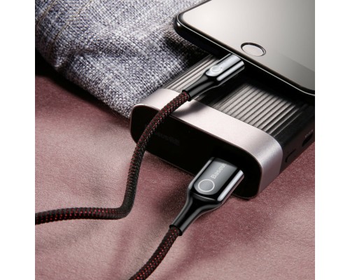 Кабель Baseus C-shaped Light Intelligent Power-off Cable 2.4A 1m Black (CALCD-01) Кабель Baseus C-shaped Light Intelligent Power-off Cable 2.4A 1m Black (CALCD-01)