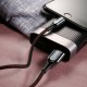 Кабель Baseus C-shaped Light Intelligent Power-off Cable 2.4A 1m Black (CALCD-01)