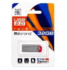 Флеш-накопичувач Mibrand USB 2.0 Falcon 32Gb Red (MI2.0/FA32U7R)