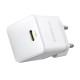 Мережевий зарядний пристрій Baseus Palm Fast Charger 1C 20W EU Moon White (with Baseus Mini White Cable USB-C to USB-C 60W (20V/3A) 1m Moon White) (P10111602213-01)
