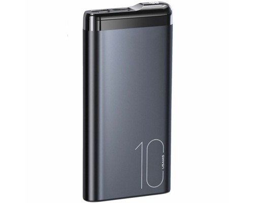 Зовнішній акумулятор Usams US-CD148 PB55 Alloy Digital Display Power Bank 10000mah Grey (10KCD14801)
