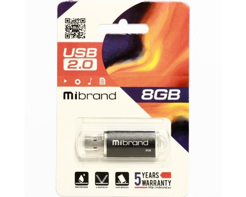 Флеш-накопичувач Mibrand USB 2.0 Cougar 8Gb Black (MI2.0/CU8P1B) Флеш-накопичувач Mibrand USB 2.0 Cougar 8Gb Black (MI2.0/CU8P1B)