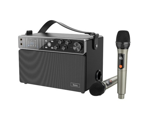 Портативна колонка HOCO BS50 Chanter wireless double mic karaoke BT speaker Black (6931474779274) Портативна колонка HOCO BS50 Chanter wireless double mic karaoke BT speaker Black (6931474779274)