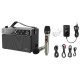Портативна колонка HOCO BS50 Chanter wireless double mic karaoke BT speaker Black (6931474779274)