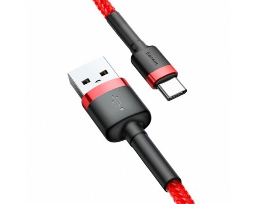 Кабель Baseus Cafule Cable USB For Type-C 2A 3m Red+Red (CATKLF-U09) Кабель Baseus Cafule Cable USB For Type-C 2A 3m Red+Red (CATKLF-U09)