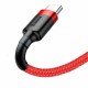 Кабель Baseus Cafule Cable USB For Type-C 2A 3m Red+Red (CATKLF-U09)