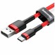 Кабель Baseus Cafule Cable USB For Type-C 2A 3m Red+Red (CATKLF-U09)