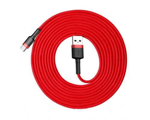 Кабель Baseus Cafule Cable USB For Type-C 2A 3m Red+Red (CATKLF-U09) Кабель Baseus Cafule Cable USB For Type-C 2A 3m Red+Red (CATKLF-U09)