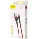 Кабель Baseus Cafule Cable USB For Type-C 2A 3m Red+Red (CATKLF-U09)