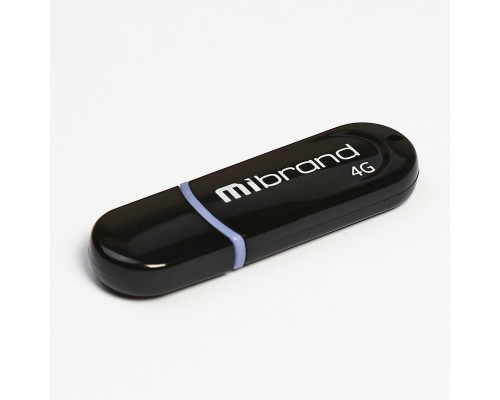 Флеш-накопичувач Mibrand USB 2.0 Panther 4Gb Black (MI2.0/PA4P2B) Флеш-накопичувач Mibrand USB 2.0 Panther 4Gb Black (MI2.0/PA4P2B)
