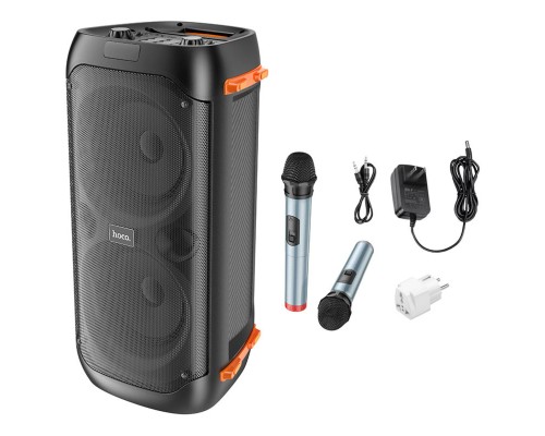 Портативна колонка HOCO BS53 Manhattan wireless dual mic outdoor BT speaker Black (6931474781116) Портативна колонка HOCO BS53 Manhattan wireless dual mic outdoor BT speaker Black (6931474781116)