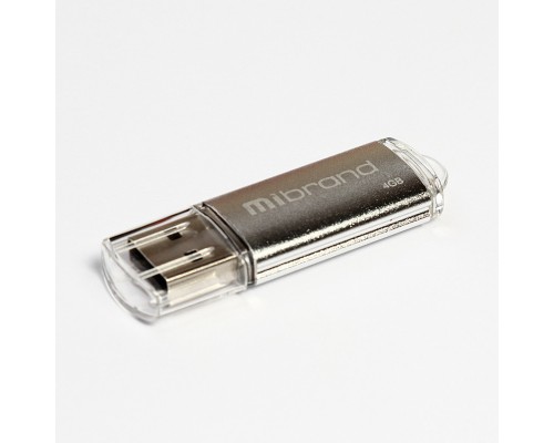 Флеш-накопичувач Mibrand USB 2.0 Cougar 4Gb Silver (MI2.0/CU4P1S) Флеш-накопичувач Mibrand USB 2.0 Cougar 4Gb Silver (MI2.0/CU4P1S)