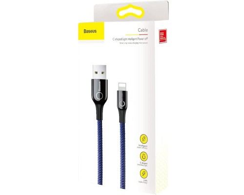 Кабель Baseus C-shaped Light Intelligent power-off Cable 2.4A 1M Blue (CALCD-03) Кабель Baseus C-shaped Light Intelligent power-off Cable 2.4A 1M Blue (CALCD-03)