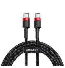 Кабель Baseus Cafule USB Cable Type-C-Type-C 3A 1m Red+Black (CATKLF-G91)