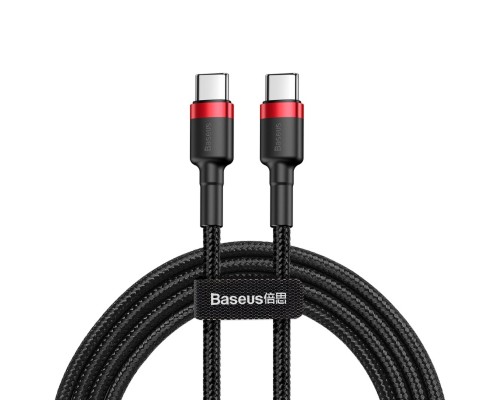 Кабель Baseus Cafule USB Cable Type-C-Type-C 3A 1m Red+Black (CATKLF-G91) Кабель Baseus Cafule USB Cable Type-C-Type-C 3A 1m Red+Black (CATKLF-G91)