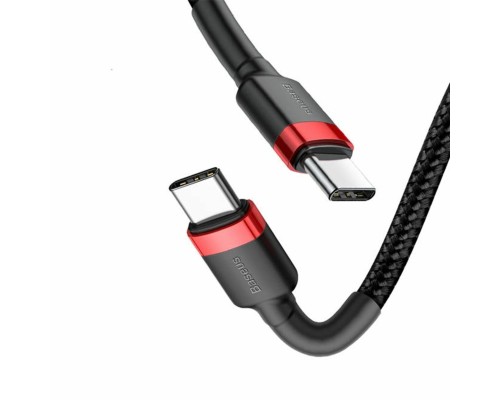 Кабель Baseus Cafule USB Cable Type-C-Type-C 3A 1m Red+Black (CATKLF-G91) Кабель Baseus Cafule USB Cable Type-C-Type-C 3A 1m Red+Black (CATKLF-G91)