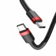 Кабель Baseus Cafule USB Cable Type-C-Type-C 3A 1m Red+Black (CATKLF-G91)