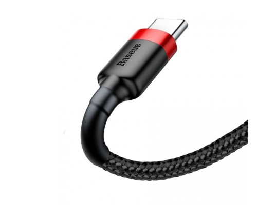 Кабель Baseus Cafule USB Cable Type-C-Type-C 3A 1m Red+Black (CATKLF-G91) Кабель Baseus Cafule USB Cable Type-C-Type-C 3A 1m Red+Black (CATKLF-G91)