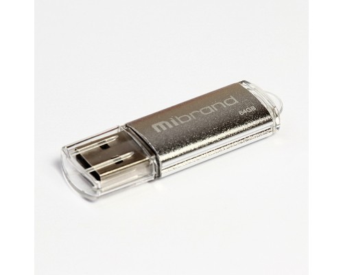 Флеш-накопичувач Mibrand USB 2.0 Cougar 64Gb Silver (MI2.0/CU64P1S) Флеш-накопичувач Mibrand USB 2.0 Cougar 64Gb Silver (MI2.0/CU64P1S)