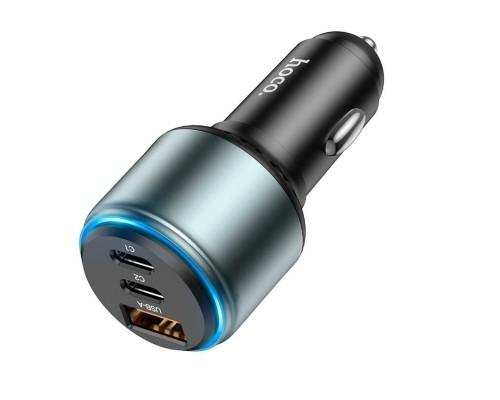 Автомобільний зарядний пристрій HOCO NZ9 Galloper 95W three-port(2C1A) car charger Black (6931474795113) Автомобільний зарядний пристрій HOCO NZ9 Galloper 95W three-port(2C1A) car charger Black (6931474795113)