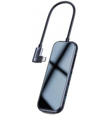 USB-Hub Baseus Multi-functional HUB (Type-C to 3xUSB3.0+HD4K+SD/TF+PD) Deep gray (CAHUB-CZ0G)