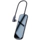 USB-Hub Baseus Multi-functional HUB (Type-C to 3xUSB3.0+HD4K+SD/TF+PD) Deep gray (CAHUB-CZ0G)