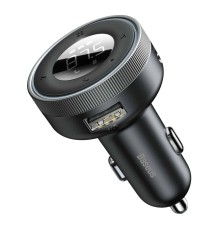 АЗП з FM-модулятором Baseus Enjoy Car Wireless MP3 Charger (Wireless 5.0+5V/3.4A) Black (CCLH-01)