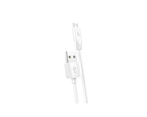 Кабель HOCO X1 USB to Micro 2.4A, 1m, PVC, PVC connectors, White (6957531032038) Кабель HOCO X1 USB to Micro 2.4A, 1m, PVC, PVC connectors, White (6957531032038)